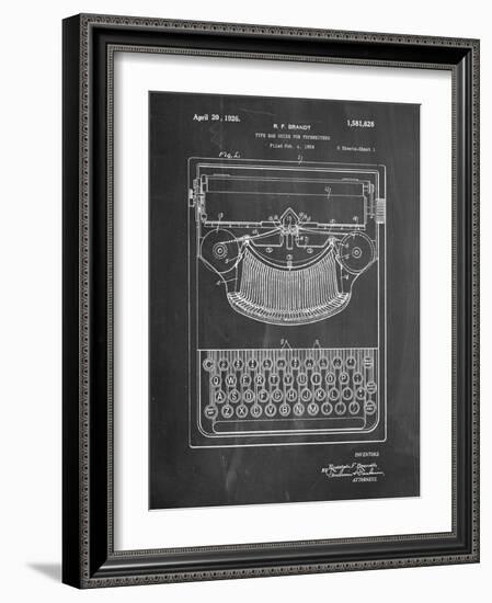 Dayton Portable Typewriter Patent-Cole Borders-Framed Art Print