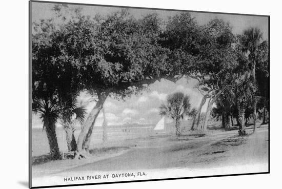 Daytona Beach, Florida - Halifax River Scene-Lantern Press-Mounted Art Print