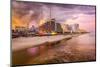 Daytona Beach, Florida, USA Beachfront Skyline.-SeanPavonePhoto-Mounted Photographic Print