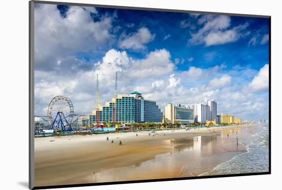 Daytona Beach, Florida, USA Beachfront Skyline.-SeanPavonePhoto-Mounted Photographic Print