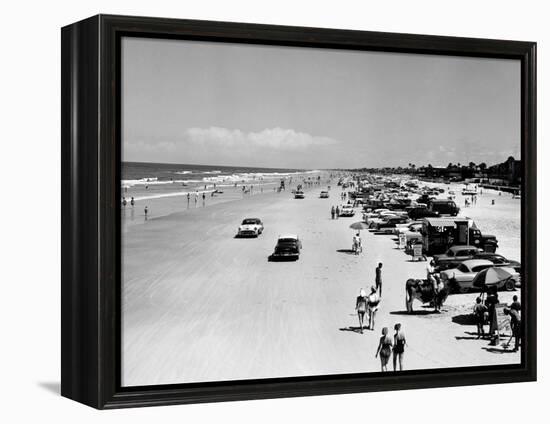 Daytona Beach Is 23-Mile-Long and 600 Feet Wide-null-Framed Stretched Canvas