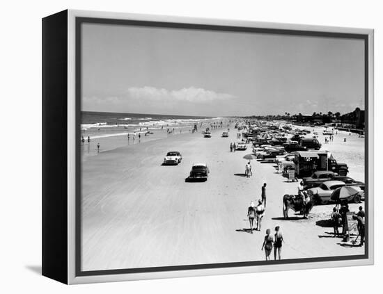 Daytona Beach Is 23-Mile-Long and 600 Feet Wide-null-Framed Stretched Canvas