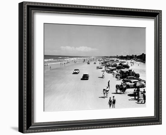 Daytona Beach Is 23-Mile-Long and 600 Feet Wide-null-Framed Photo