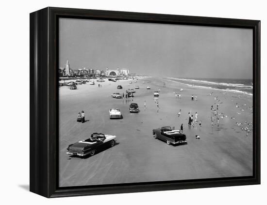 Daytona Beach Is 23-Mile-Long and 600 Feet Wide-null-Framed Stretched Canvas