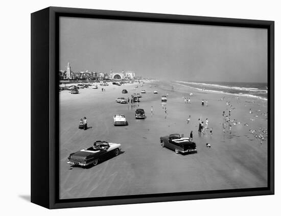 Daytona Beach Is 23-Mile-Long and 600 Feet Wide-null-Framed Stretched Canvas