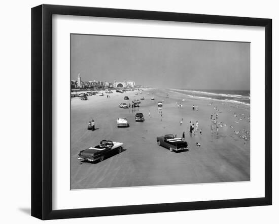 Daytona Beach Is 23-Mile-Long and 600 Feet Wide-null-Framed Photo