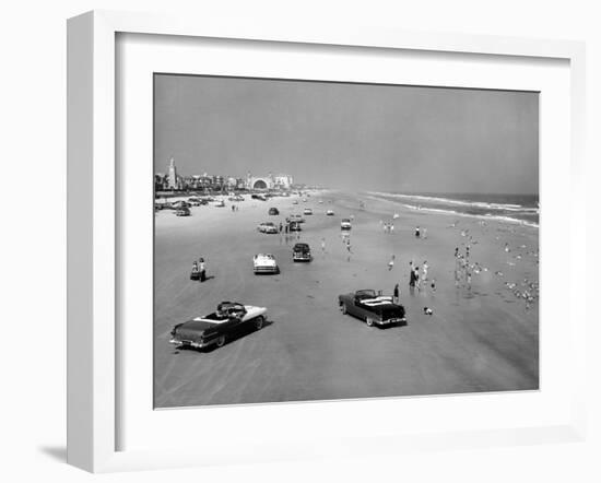 Daytona Beach Is 23-Mile-Long and 600 Feet Wide-null-Framed Photo