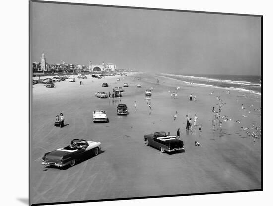 Daytona Beach Is 23-Mile-Long and 600 Feet Wide-null-Mounted Photo