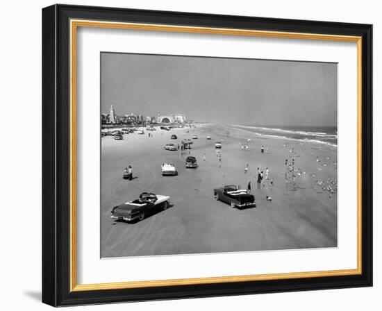 Daytona Beach Is 23-Mile-Long and 600 Feet Wide-null-Framed Photo