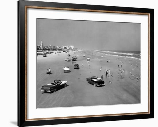 Daytona Beach Is 23-Mile-Long and 600 Feet Wide-null-Framed Photo