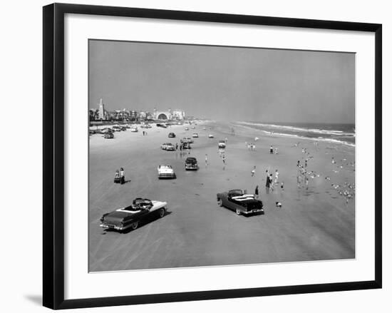 Daytona Beach Is 23-Mile-Long and 600 Feet Wide-null-Framed Photo