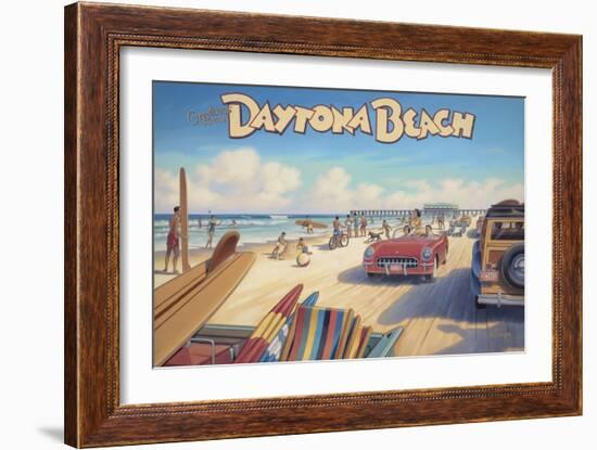Daytona Beach-Kerne Erickson-Framed Premium Giclee Print