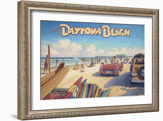 Daytona Beach-Kerne Erickson-Framed Art Print