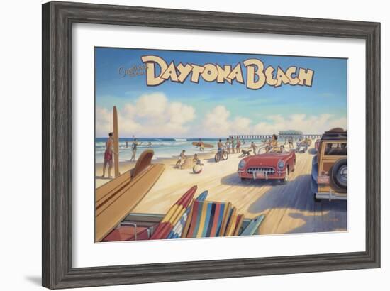 Daytona Beach-Kerne Erickson-Framed Art Print