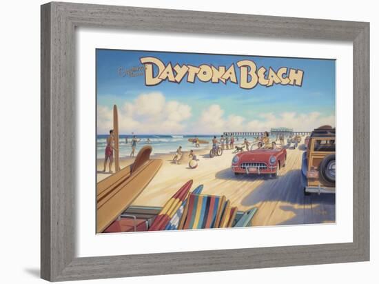 Daytona Beach-Kerne Erickson-Framed Art Print