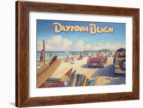 Daytona Beach-Kerne Erickson-Framed Art Print