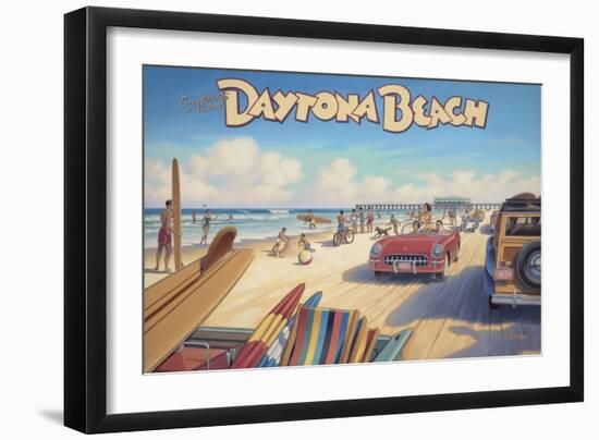 Daytona Beach-Kerne Erickson-Framed Art Print