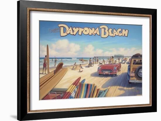 Daytona Beach-Kerne Erickson-Framed Art Print