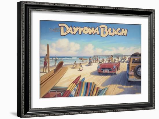 Daytona Beach-Kerne Erickson-Framed Art Print