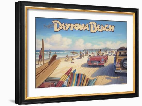 Daytona Beach-Kerne Erickson-Framed Art Print