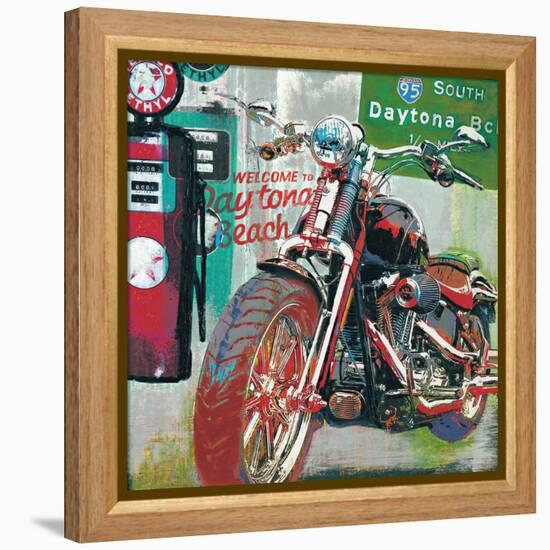 Daytona Beach-Ray Foster-Framed Stretched Canvas