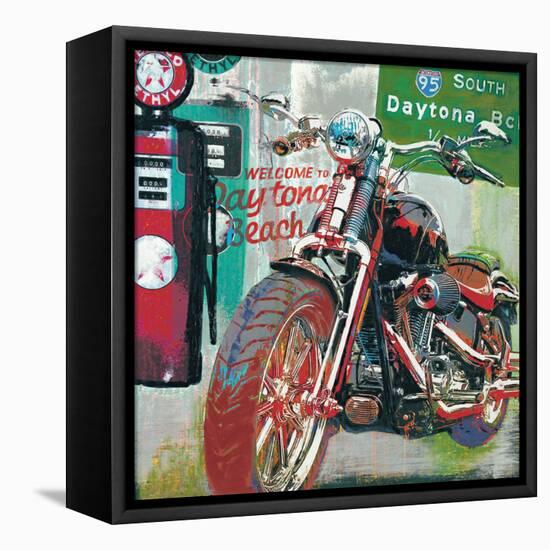 Daytona Beach-Ray Foster-Framed Stretched Canvas