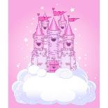 Magic Fairy Tale Winter Princess Castle. Raster Version.-Dazdraperma-Framed Premier Image Canvas