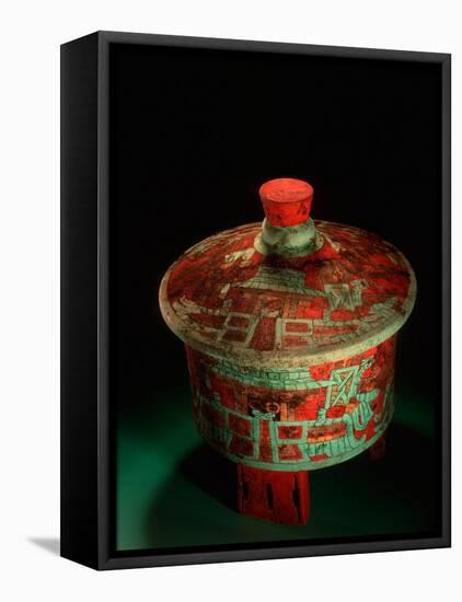 Dazzler Vessel Dating to 450 AD, Copan, Maya, Honduras-Kenneth Garrett-Framed Premier Image Canvas