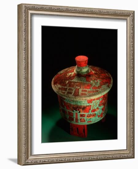 Dazzler Vessel Dating to 450 AD, Copan, Maya, Honduras-Kenneth Garrett-Framed Photographic Print