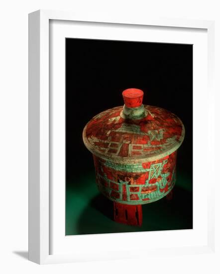Dazzler Vessel Dating to 450 AD, Copan, Maya, Honduras-Kenneth Garrett-Framed Photographic Print