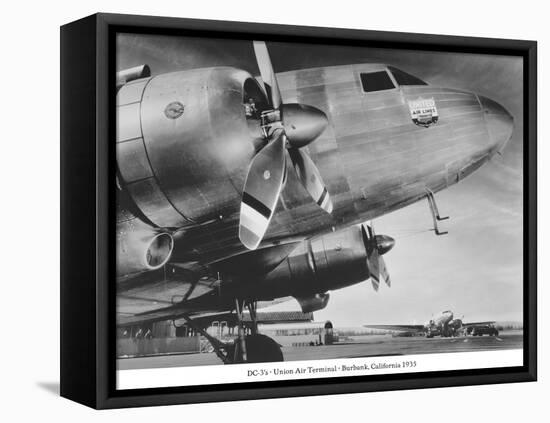 DC-3, Union Air Terminal, Burbank, California 1935-null-Framed Stretched Canvas