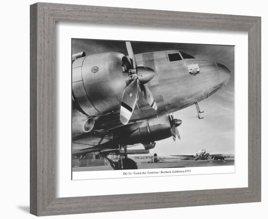 DC-3, Union Air Terminal, Burbank, California 1935-null-Framed Art Print