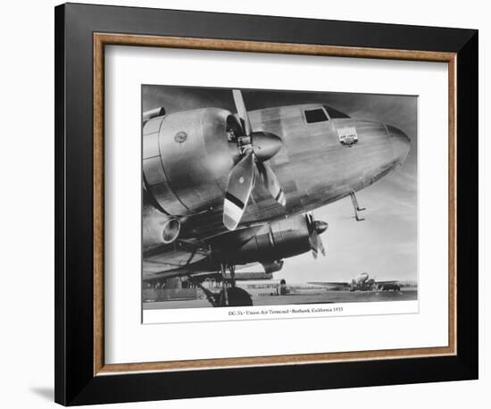 DC-3, Union Air Terminal, Burbank, California 1935-null-Framed Art Print