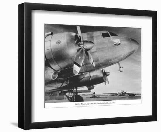 DC-3, Union Air Terminal, Burbank, California 1935-null-Framed Art Print