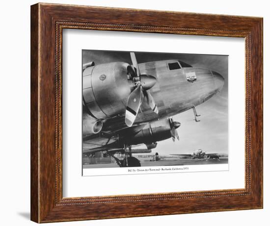 DC-3, Union Air Terminal, Burbank, California 1935-null-Framed Premium Giclee Print