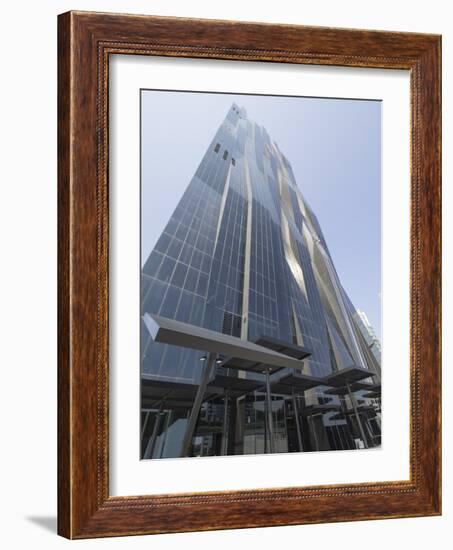 Dc Tower 1 by Dominique Perrault, Danube City, Vienna, Austria-Jean Brooks-Framed Photographic Print