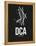 DCA Washington Airport Black-NaxArt-Framed Stretched Canvas