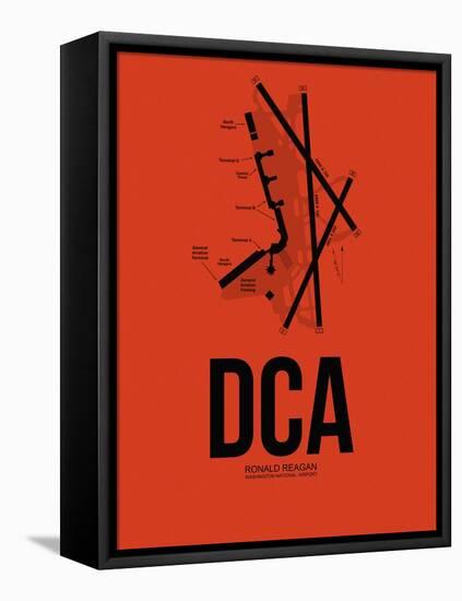 DCA Washington Airport Orange-NaxArt-Framed Stretched Canvas