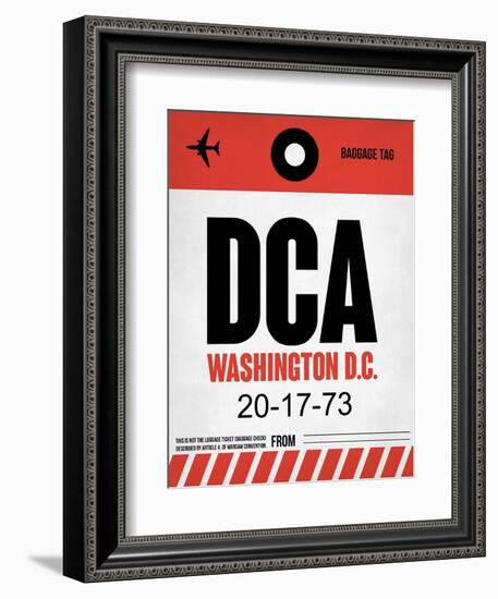 DCA Washington Luggage Tag 1-NaxArt-Framed Art Print