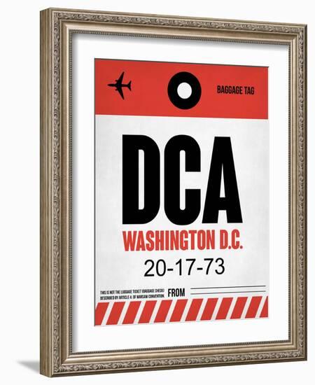 DCA Washington Luggage Tag 1-NaxArt-Framed Art Print