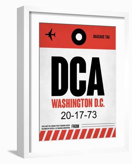 DCA Washington Luggage Tag 1-NaxArt-Framed Art Print