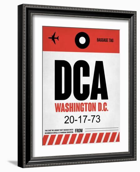 DCA Washington Luggage Tag 1-NaxArt-Framed Art Print