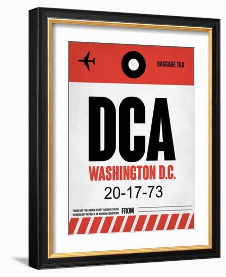 DCA Washington Luggage Tag 1-NaxArt-Framed Art Print