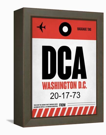 DCA Washington Luggage Tag 1-NaxArt-Framed Stretched Canvas