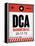 DCA Washington Luggage Tag 1-NaxArt-Framed Stretched Canvas