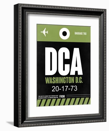 DCA Washington Luggage Tag 2-NaxArt-Framed Art Print