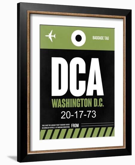 DCA Washington Luggage Tag 2-NaxArt-Framed Art Print