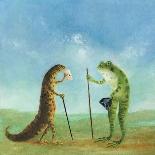 Master Lamb and His Painting Master-DD McInnes-Art Print