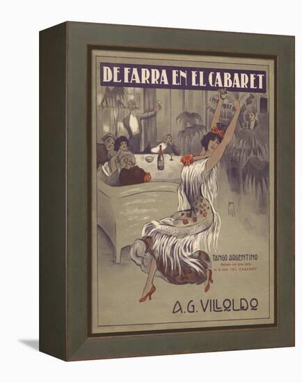 De Farra En El Cabaret Tango Sheet Music Cover-null-Framed Premier Image Canvas