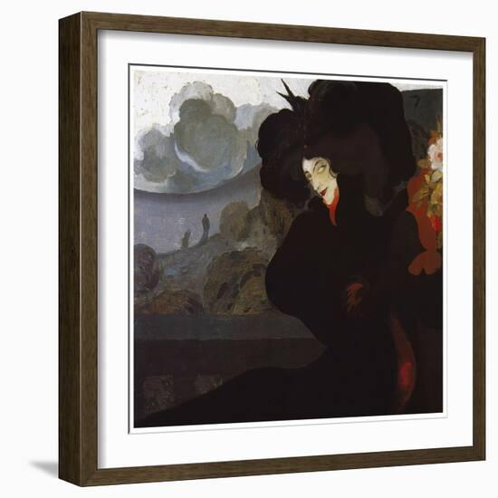 De Feure La Dame Au Chapeau Noir 1899-Vintage Lavoie-Framed Giclee Print